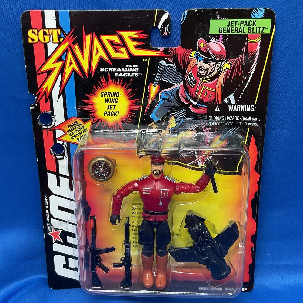 GI JOE 1994 Jet Pack General Blitz New Vintage Moc